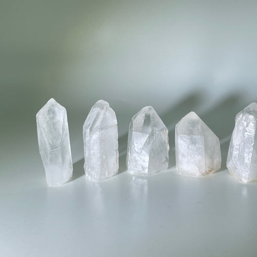 Freestanding Clear Quartz x5