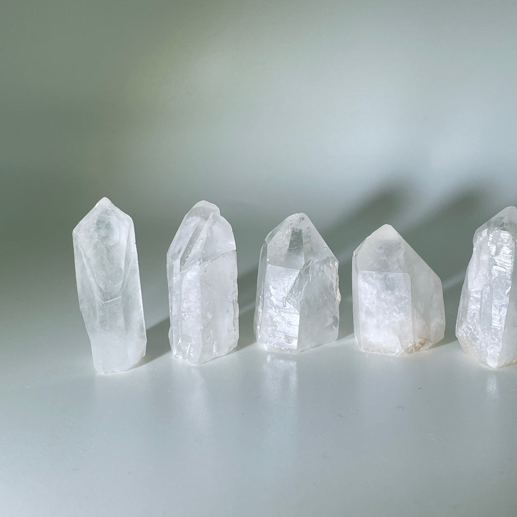 Freestanding Clear Quartz x5