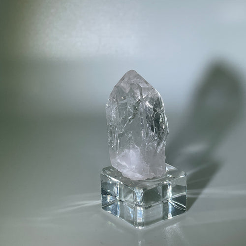 Cathedral Quartz Crystal with timelink window, Jenipapo Brazil 