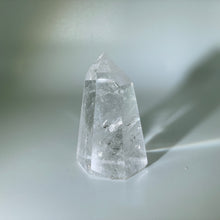 Load image into Gallery viewer, Clear Quartz Tower with black inclusion, Madagascar
