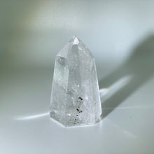 Load image into Gallery viewer, Clear Quartz Tower with black inclusion, Madagascar
