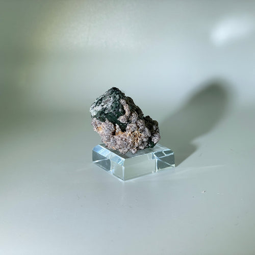 Green Tourmaline with Lepidolite, Brazil