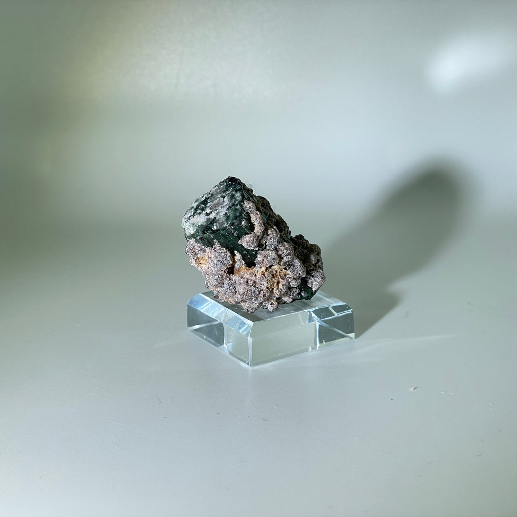 Green Tourmaline with Lepidolite, Brazil