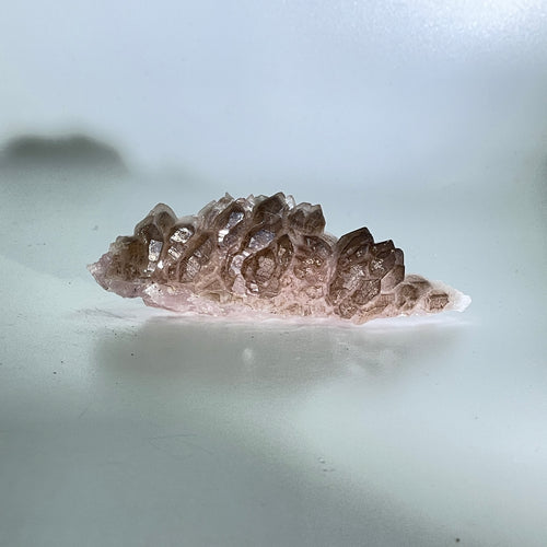 Included Crystalline Rose Quartz cluster, Brazil