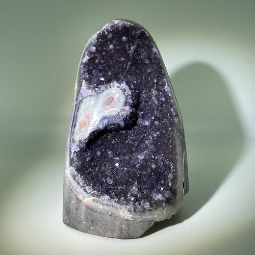 Black Galaxy Amethyst with Stalactite Brazil