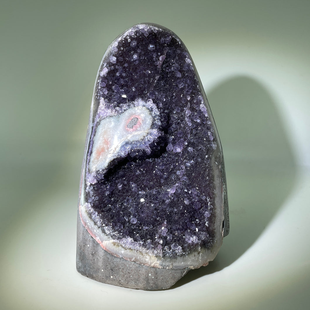 Black Galaxy Amethyst with Stalactite Brazil
