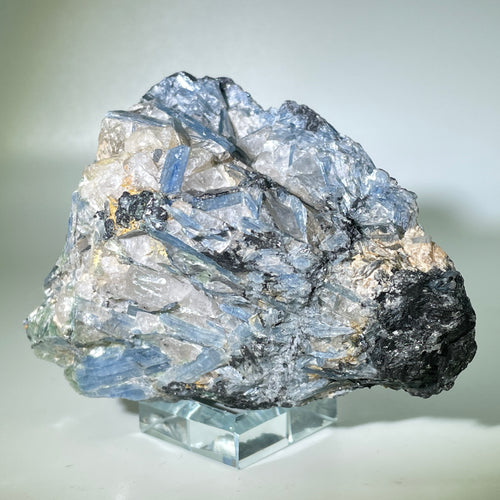 Ocean Kyanite Cluster with Green Kyanite