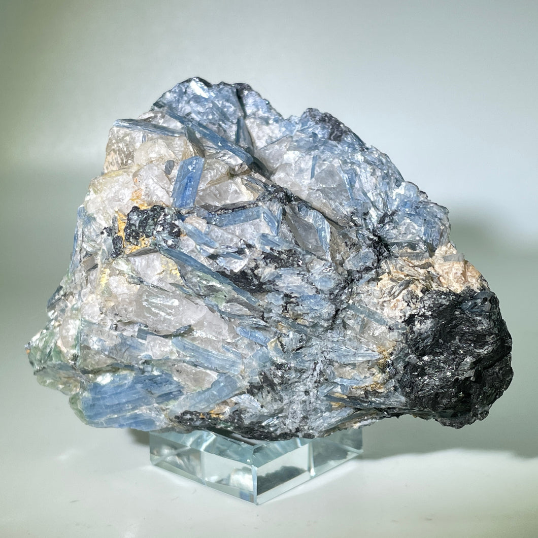 Ocean Kyanite Cluster with Green Kyanite