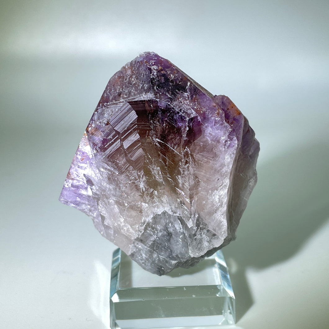 Super 8 with Citrine and Prasiollite Brazil