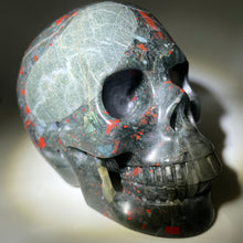 Load image into Gallery viewer, 5.2&quot; African Bloodstone Carved Crystal Skull
