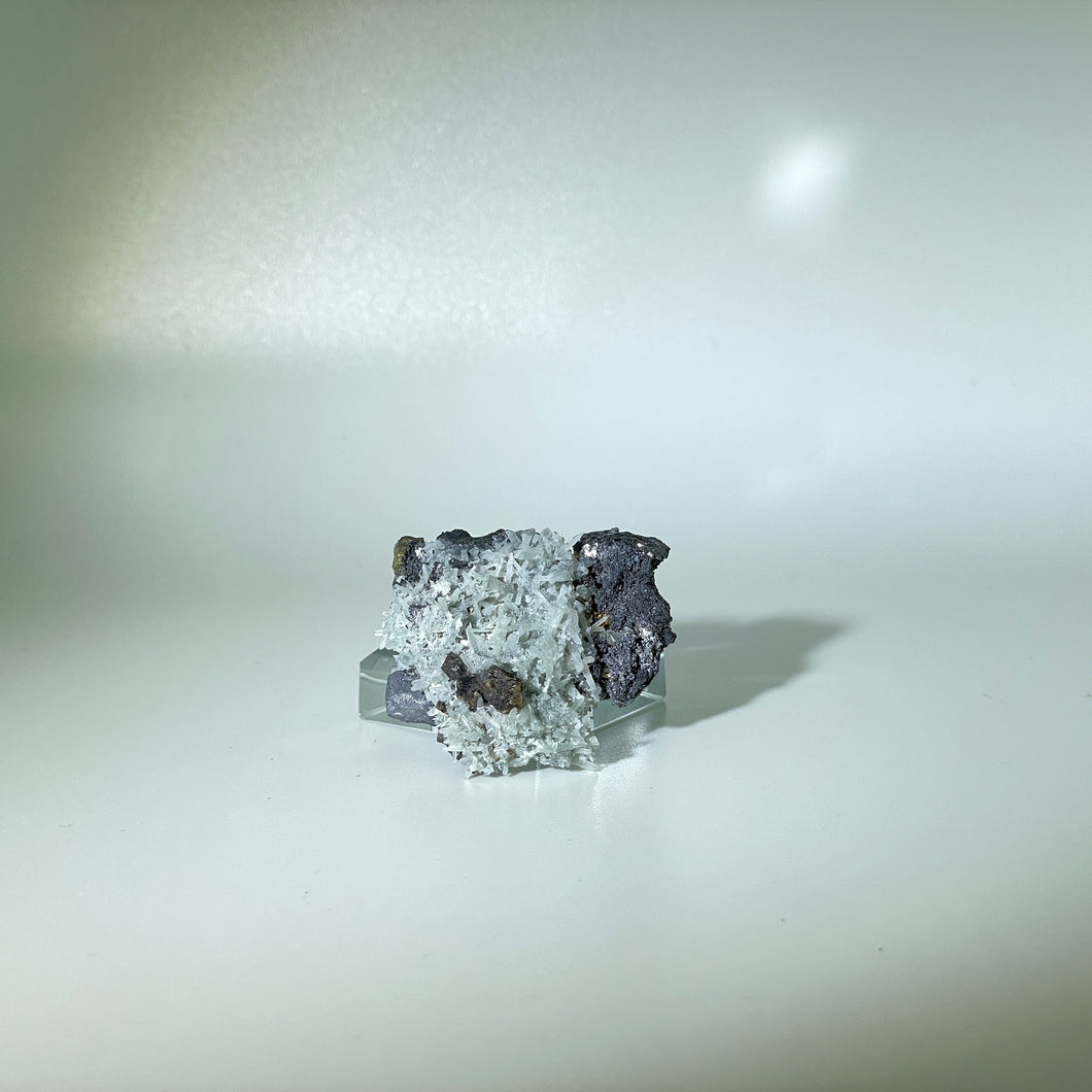 Fine Quartz Specimen with Sphalerite, Galena and Chalcopyrite Bulgaria