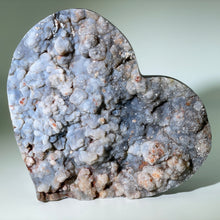 Load image into Gallery viewer, Agate Heart with Druzy Brazil
