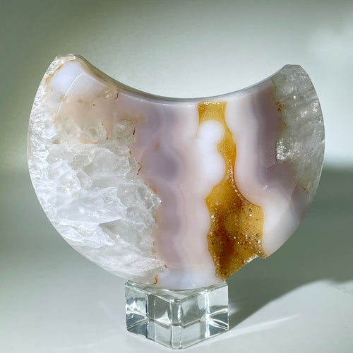 Quartz Agate Moon