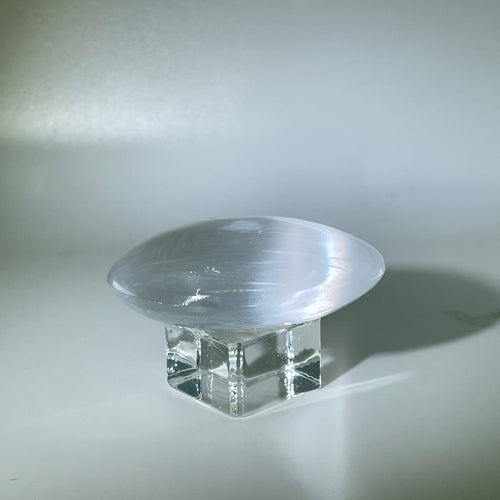 Selenite Palm Stone